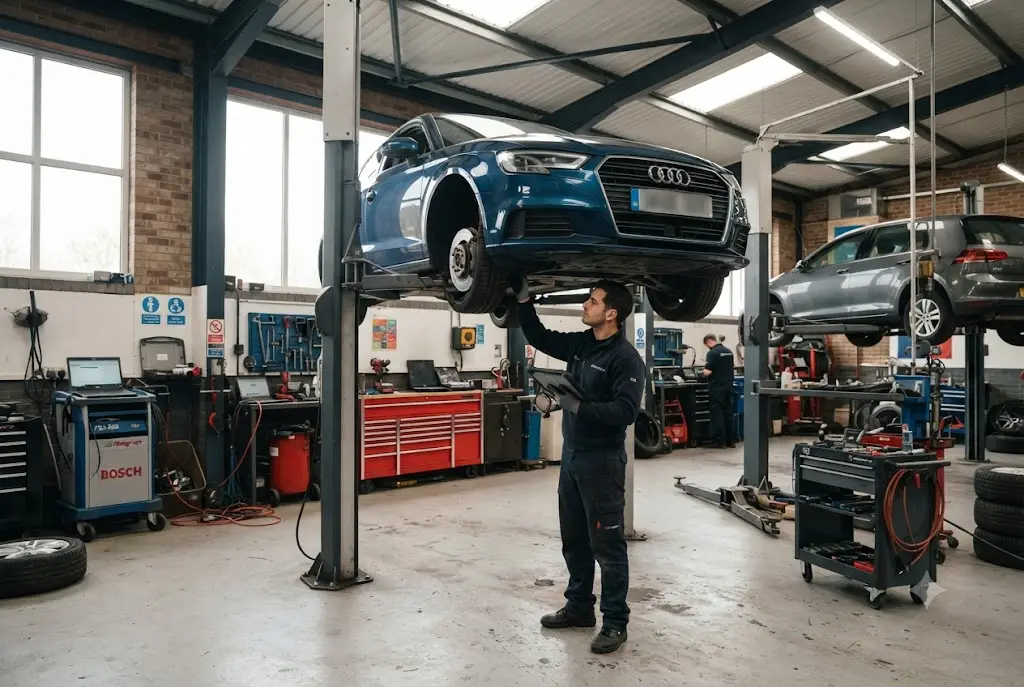 Professional mechanic assessing vehicle issues related to car repair cost estimates